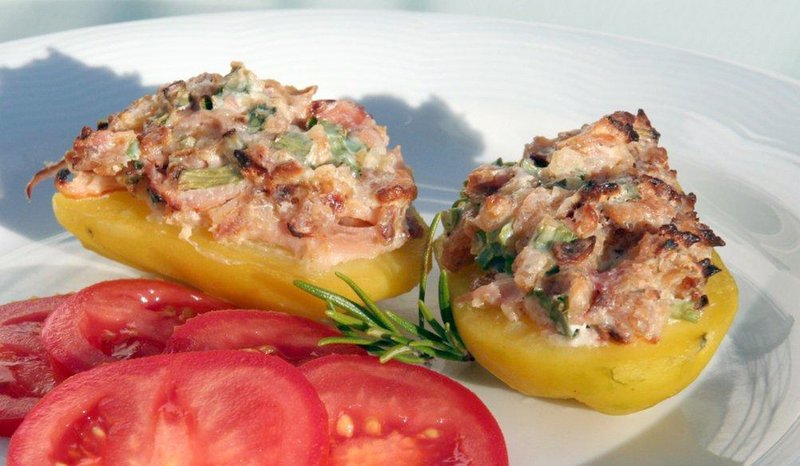 Rezept Bamberger Hörnchen mit Pilzhaube, Kartoffelzubereitung aus dem Backofen