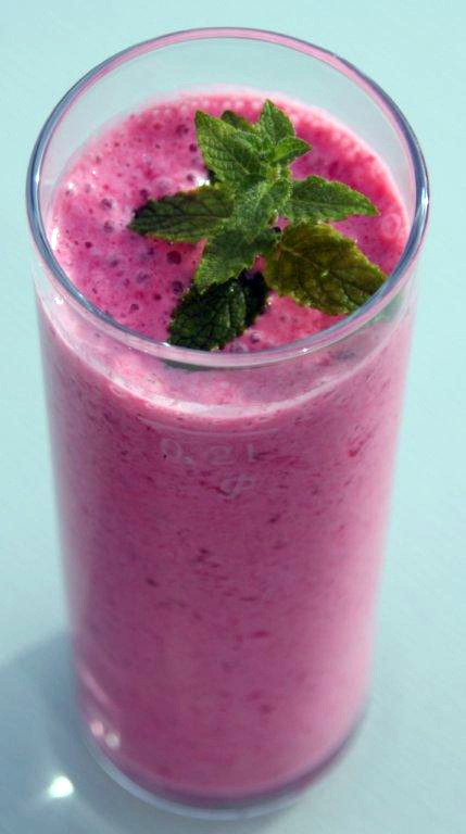Brombeer-Milchshake